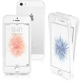 Microsonic iPhone SE 6 tarafı tam full koruma 360 Clear Soft Şeffaf Kılıf