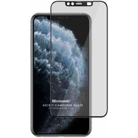 Microsonic iPhone Uyumlu 11 Pro Secret Camslider Glass Siyah Cam Ekran Koruyucu