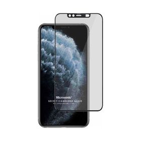 Microsonic iPhone Uyumlu 11 Pro Secret Camslider Glass Siyah Cam Ekran Koruyucu