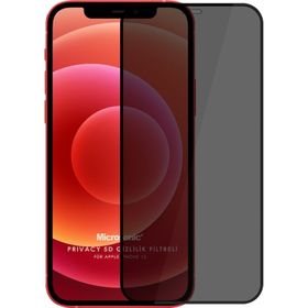 Microsonic iPhone Uyumlu 12 5D Gizlilik Filtreli Cam Ekran Koruyucu