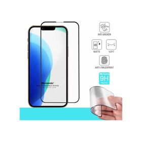 Microsonic iPhone Uyumlu 13 Mini Seramik Matte Flexible Siyah Ekran Koruyucu