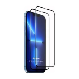 Microsonic iPhone Uyumlu 13 Pro Crystal Seramik Nano 2 Adet Siyah Ekran Koruyucu