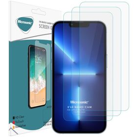 Microsonic iPhone Uyumlu 13 Pro Max Screen Protector Nano Glass 3 Adet Cam Ekran Koruyucu