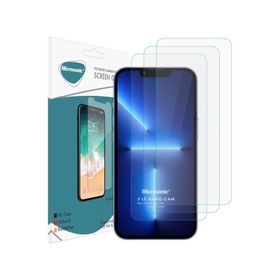 Microsonic iPhone Uyumlu 13 Pro Max Screen Protector Nano Glass 3 Adet Cam Ekran Koruyucu