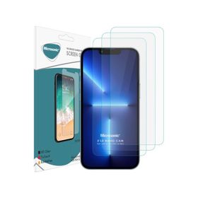 Microsonic iPhone Uyumlu 13 Pro Screen Protector Nano Glass 3 Adet Cam Ekran Koruyucu