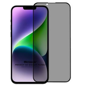 Microsonic iPhone Uyumlu 14 Plus Privacy 5d Gizlilik Filtreli Siyah Cam Ekran Koruyucu