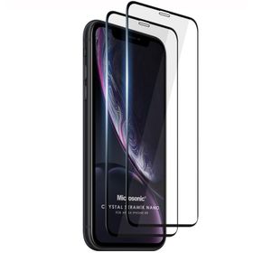 Microsonic iPhone Uyumlu XR Crystal Seramik Nano 2 Adet Siyah Ekran Koruyucu