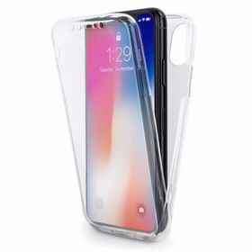 Microsonic iPhone X 6 tarafı tam full koruma 360 Clear Soft Şeffaf Kılıf