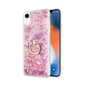Microsonic iPhone XR Glitter Liquid Holder Şeffaf Cep Telefonu Kılıfı
