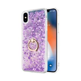 Microsonic iPhone XS Glitter Liquid Holder Pembe Cep Telefonu Kılıfı