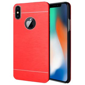 Microsonic iPhone Xs Hybrid Metal Kırmızı Kılıf