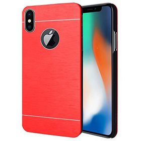 Microsonic iPhone Xs Hybrid Metal Kırmızı Kılıf