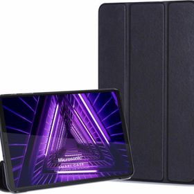 Microsonic Lenovo Tab M10 Plus TB-X606F 10.3&#034; (ZA5T0215TR) Slim Translucent Back Siyah Smart Cover Kılıf