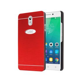 Microsonic Lenovo Vibe P1m Hybrid Metal Kırmızı Kılıf