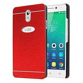 Microsonic Lenovo Vibe P1m Hybrid Metal Kırmızı Kılıf