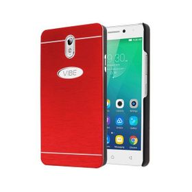 Microsonic Lenovo Vibe P1m Hybrid Metal Kırmızı Kılıf