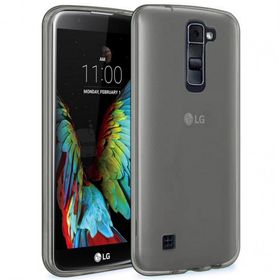 Microsonic LG K8 Transparent Soft Siyah Kılıf