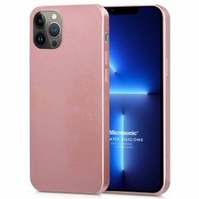 Microsonic Matte Silicone Apple iPhone 13 Pro Max Rose Gold Cep Telefon Kılıfı