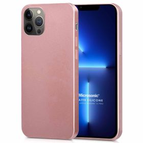 Microsonic Matte Silicone Apple iPhone 13 Pro Rose Gold Cep Telefon Kılıfı
