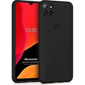 Microsonic Matte Silicone Casper Via E30 Siyah Kılıf