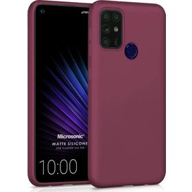 Microsonic Matte Silicone Casper Via F20 Mor Cep Telefonu Kılıfı