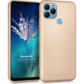 Microsonic Matte Silicone General Mobile GM 21 Gold Cep Telefonu Kılıfı