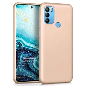 Microsonic Matte Silicone General Mobile GM 21 Plus Gold Cep Telefonu Kılıfı