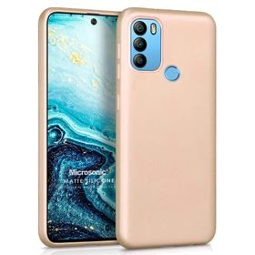 Microsonic Matte Silicone General Mobile GM 21 Plus Gold Cep Telefonu Kılıfı