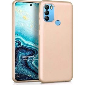 Microsonic Matte Silicone General Mobile GM 21 Plus Gold Cep Telefonu Kılıfı