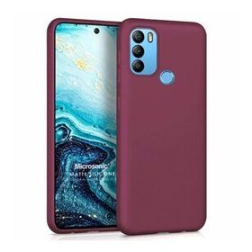 Microsonic Matte Silicone General Mobile GM 21 Plus Mor Cep Telefonu Kılıfı