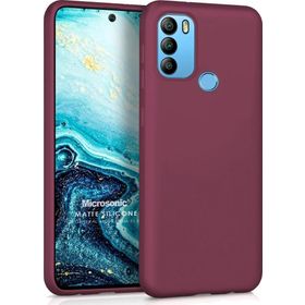 Microsonic Matte Silicone General Mobile GM 21 Plus Mor Cep Telefonu Kılıfı