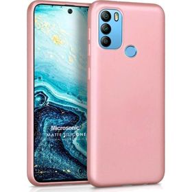 Microsonic Matte Silicone General Mobile GM 21 Plus Rose Gold Cep Telefonu Kılıfı