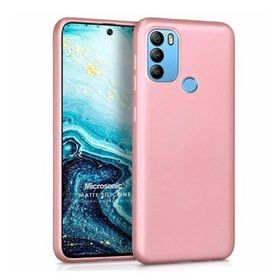 Microsonic Matte Silicone General Mobile GM 21 Plus Rose Gold Cep Telefonu Kılıfı