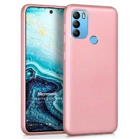 Microsonic Matte Silicone General Mobile GM 21 Plus Rose Gold Cep Telefonu Kılıfı