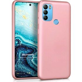 Microsonic Matte Silicone General Mobile GM 21 Plus Rose Gold Cep Telefonu Kılıfı