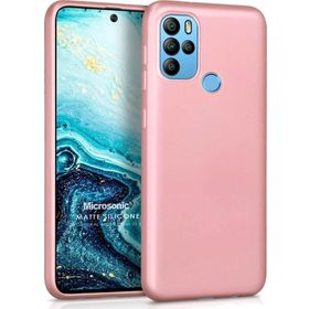 Microsonic Matte Silicone General Mobile GM 21 Pro Rose Gold Cep Telefonu Kılıfı