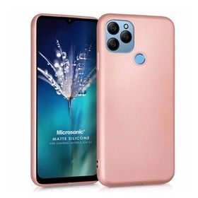 Microsonic Matte Silicone General Mobile GM 21 Rose Gold Cep Telefonu Kılıfı