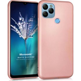 Microsonic Matte Silicone General Mobile GM 21 Rose Gold Cep Telefonu Kılıfı