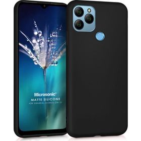 Microsonic Matte Silicone General Mobile GM 21 Siyah Cep Telefonu Kılıfı