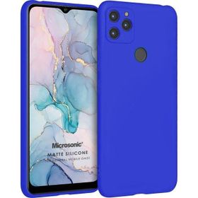 Microsonic Matte Silicone General Mobile GM 22 Mavi Cep Telefonu Kılıfı