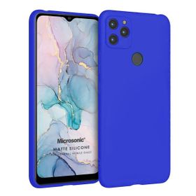 Microsonic Matte Silicone General Mobile GM 22 Mavi Cep Telefonu Kılıfı