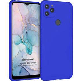 Microsonic Matte Silicone General Mobile GM 22 Mavi Cep Telefonu Kılıfı