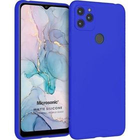 Microsonic Matte Silicone General Mobile GM 22 Mavi Cep Telefonu Kılıfı