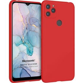 Microsonic Matte Silicone General Mobile GM 22 Plus Kırmızı Cep Telefonu Kılıfı