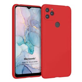 Microsonic Matte Silicone General Mobile GM 22 Plus Kırmızı Cep Telefonu Kılıfı