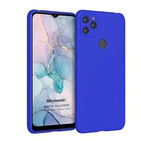 Microsonic Matte Silicone General Mobile GM 22 Plus Mavi Cep Telefonu Kılıfı