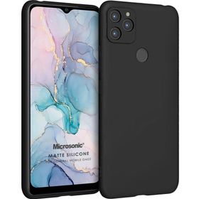Microsonic Matte Silicone General Mobile GM 22 Plus Siyah Cep Telefonu Kılıfı