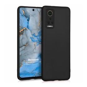Microsonic Matte Silicone General Mobile GM 22 Pro Siyah Cep Telefonu Kılıfı