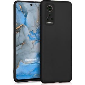 Microsonic Matte Silicone General Mobile GM 22 Pro Siyah Cep Telefonu Kılıfı