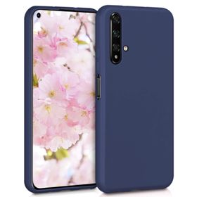 Microsonic Matte Silicone Huawei Honor 20 Lacivert Telefon Kılıf